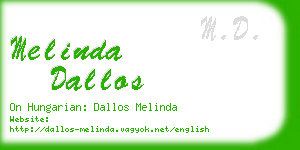 melinda dallos business card